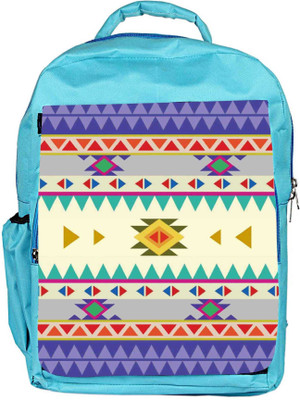 

Snoogg Eco Friendly Canvas Aztec Pattern Purple Backpack Rucksack School Travel Unisex Casual Canvas Bag Bookbag Satchel 5 L Backpack(Blue)
