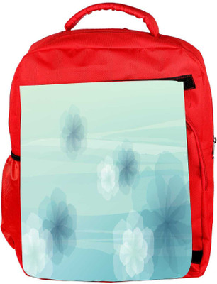 

Snoogg Eco Friendly Canvas Floral Abstract Design Designer Backpack Rucksack School Travel Unisex Casual Canvas Bag Bookbag Satchel 5 L Backpack(Red)