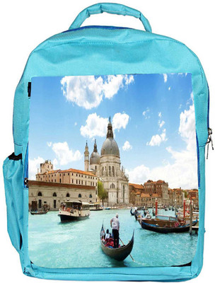

Snoogg Eco Friendly Canvas Rome Lake Designer Backpack Rucksack School Travel Unisex Casual Canvas Bag Bookbag Satchel 5 L Backpack(Blue)