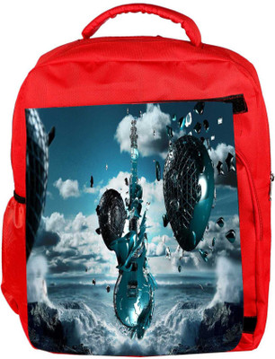 

Snoogg Eco Friendly Canvas Guitar Mechanism Designer Backpack Rucksack School Travel Unisex Casual Canvas Bag Bookbag Satchel 5 L Backpack(Red)