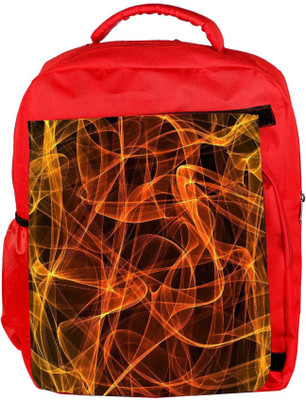 

Snoogg Eco Friendly Canvas Grungy Flames Background Backpack Rucksack School Travel Unisex Casual Canvas Bag Bookbag Satchel 5 L Backpack(Red)
