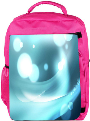

Snoogg Eco Friendly Canvas Light Bubbles Pattern Design Designer Backpack Rucksack School Travel Unisex Casual Canvas Bag Bookbag Satchel 5 L Backpack(Pink)