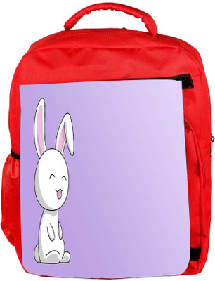 

Snoogg Eco Friendly Canvas Easter Bunny Designer Backpack Rucksack School Travel Unisex Casual Canvas Bag Bookbag Satchel 5 L Backpack(Red)