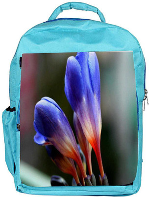 

Snoogg Eco Friendly Canvas Rare Blue Flower Designer Backpack Rucksack School Travel Unisex Casual Canvas Bag Bookbag Satchel 5 L Backpack(Blue)