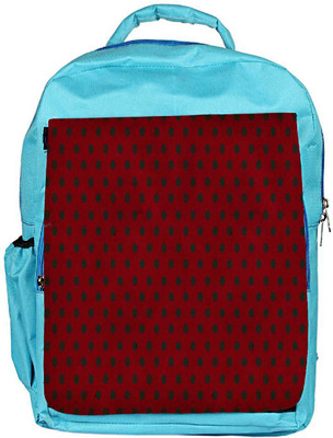 

Snoogg Eco Friendly Canvas Red_Polkadots Designer Backpack Rucksack School Travel Unisex Casual Canvas Bag Bookbag Satchel 5 L Backpack(Blue)