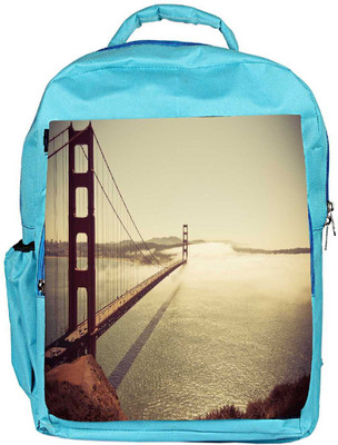 

Snoogg Eco Friendly Canvas Sealing Way Designer Backpack Rucksack School Travel Unisex Casual Canvas Bag Bookbag Satchel 5 L Backpack(Blue)