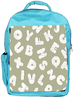 

Snoogg Eco Friendly Canvas Checks Alphabets Designer Backpack Rucksack School Travel Unisex Casual Canvas Bag Bookbag Satchel 5 L Backpack(Blue)