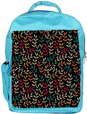 

Snoogg Eco Friendly Canvas Seamless Leaf Patternleaf Background Autumn Seamless Pattern Backpack Rucksack School Travel Unisex Casual Canvas Bag Bookbag Satchel 5 L Backpack(Blue)