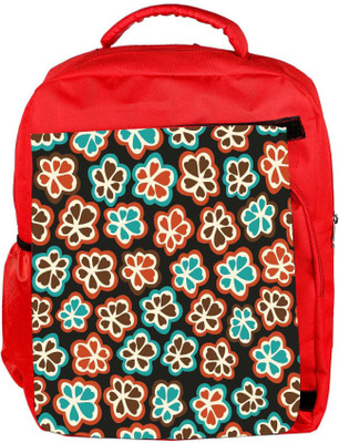 

Snoogg Eco Friendly Canvas Seamless Floral Pattern Flowers Texture Daisy Backpack Rucksack School Travel Unisex Casual Canvas Bag Bookbag Satchel 5 L Backpack(Red)