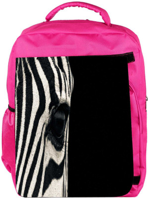 

Snoogg Eco Friendly Canvas Zebra Eyes Designer Backpack Rucksack School Travel Unisex Casual Canvas Bag Bookbag Satchel 5 L Backpack(Pink)