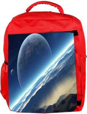 

Snoogg Eco Friendly Canvas Half Moon Designer Backpack Rucksack School Travel Unisex Casual Canvas Bag Bookbag Satchel 5 L Backpack(Red)