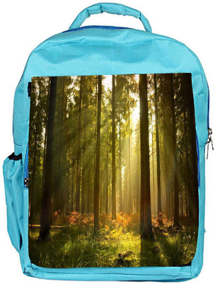 

Snoogg Eco Friendly Canvas Daylight Forest Designer Backpack Rucksack School Travel Unisex Casual Canvas Bag Bookbag Satchel 5 L Backpack(Blue)