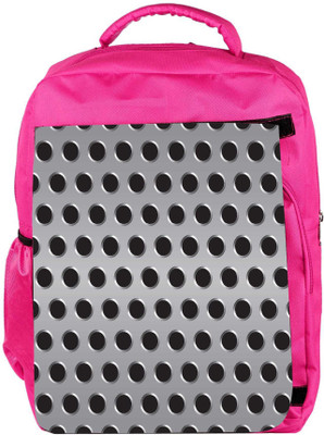 

Snoogg Eco Friendly Canvas Grey Holes Designer Backpack Rucksack School Travel Unisex Casual Canvas Bag Bookbag Satchel 5 L Backpack(Pink)