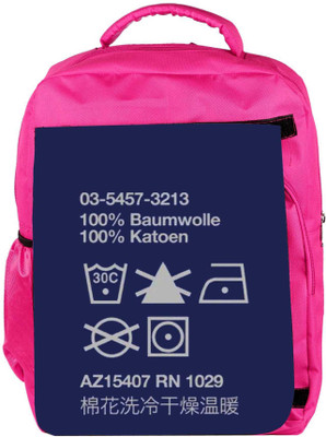 

Snoogg Eco Friendly Canvas Wash Care 2910 Backpack Rucksack School Travel Unisex Casual Canvas Bag Bookbag Satchel 5 L Backpack(Pink)