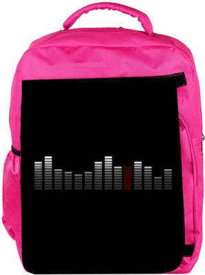 

Snoogg Eco Friendly Canvas Abstract Music Designer Backpack Rucksack School Travel Unisex Casual Canvas Bag Bookbag Satchel 5 L Backpack(Pink)