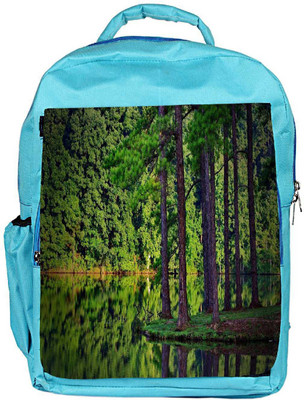 

Snoogg Eco Friendly Canvas Tall Trees On The River Side Designer Backpack Rucksack School Travel Unisex Casual Canvas Bag Bookbag Satchel 5 L Backpack(Blue)