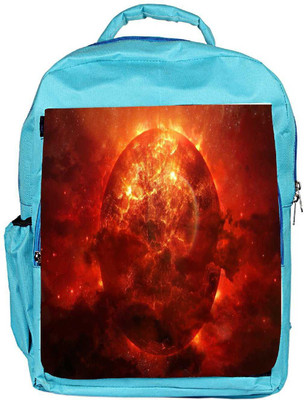 

Snoogg Eco Friendly Canvas Solar Sun Designer Backpack Rucksack School Travel Unisex Casual Canvas Bag Bookbag Satchel 5 L Backpack(Blue)