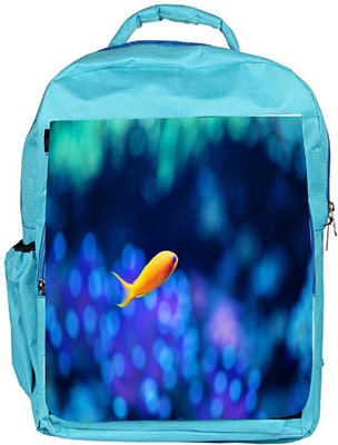 

Snoogg Eco Friendly Canvas Fish Designer Backpack Rucksack School Travel Unisex Casual Canvas Bag Bookbag Satchel 5 L Backpack(Blue)
