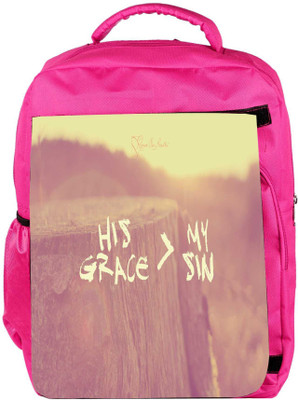 

Snoogg Eco Friendly Canvas Greater Grace Designer Backpack Rucksack School Travel Unisex Casual Canvas Bag Bookbag Satchel 5 L Backpack(Pink)