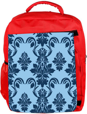 

Snoogg Eco Friendly Canvas Blue Abstract Pattern Designer Backpack Rucksack School Travel Unisex Casual Canvas Bag Bookbag Satchel 5 L Backpack(Red)