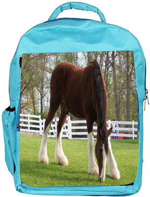 

Snoogg Eco Friendly Canvas Brown And White Horse Designer Backpack Rucksack School Travel Unisex Casual Canvas Bag Bookbag Satchel 5 L Backpack(Blue)