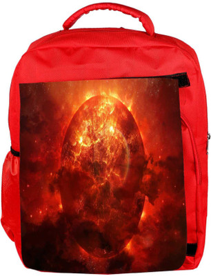 

Snoogg Eco Friendly Canvas Solar Sun Designer Backpack Rucksack School Travel Unisex Casual Canvas Bag Bookbag Satchel 5 L Backpack(Red)
