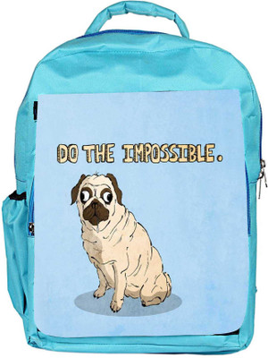 

Snoogg Eco Friendly Canvas Do The Impossible Cute Backpack Rucksack School Travel Unisex Casual Canvas Bag Bookbag Satchel 5 L Backpack(Blue)