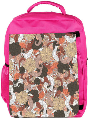 

Snoogg Eco Friendly Canvas Colorful Butterflies Designer Backpack Rucksack School Travel Unisex Casual Canvas Bag Bookbag Satchel 5 L Backpack(Pink)