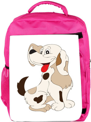 

Snoogg Eco Friendly Canvas Dog Backpack Rucksack School Travel Unisex Casual Canvas Bag Bookbag Satchel 5 L Backpack(Pink)