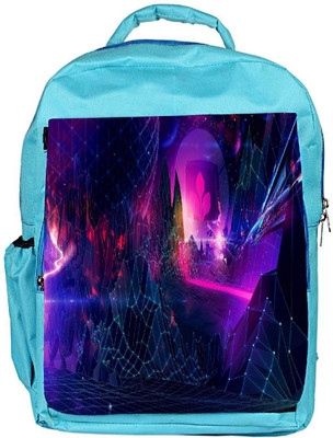 

Snoogg Eco Friendly Canvas Polygon Field Designer Backpack Rucksack School Travel Unisex Casual Canvas Bag Bookbag Satchel 5 L Backpack(Blue)
