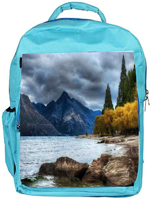 

Snoogg Eco Friendly Canvas Amazing Nature Corner Designer Backpack Rucksack School Travel Unisex Casual Canvas Bag Bookbag Satchel 5 L Backpack(Blue)