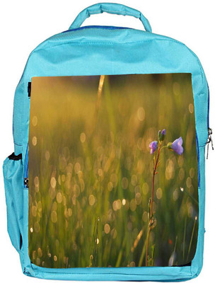 

Snoogg Eco Friendly Canvas Yellow Sunflower Designer Backpack Rucksack School Travel Unisex Casual Canvas Bag Bookbag Satchel 5 L Backpack(Blue)