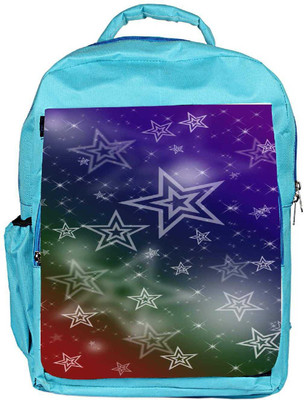 

Snoogg Eco Friendly Canvas White Stars 2378 Backpack Rucksack School Travel Unisex Casual Canvas Bag Bookbag Satchel 5 L Backpack(Blue)