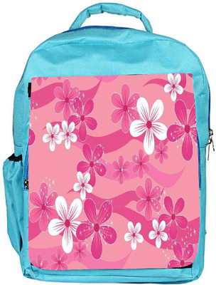 

Snoogg Eco Friendly Canvas Floral Pink Pattern Designer Backpack Rucksack School Travel Unisex Casual Canvas Bag Bookbag Satchel 5 L Backpack(Blue)