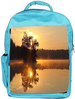 

Snoogg Eco Friendly Canvas Tree In The River Designer Backpack Rucksack School Travel Unisex Casual Canvas Bag Bookbag Satchel 5 L Backpack(Blue)