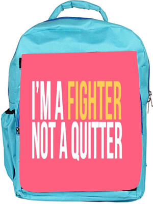 

Snoogg Eco Friendly Canvas Im A Fighter Backpack Rucksack School Travel Unisex Casual Canvas Bag Bookbag Satchel 5 L Backpack(Blue)