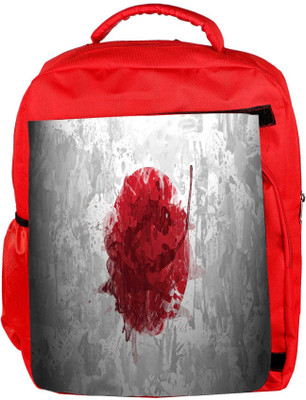 

Snoogg Eco Friendly Canvas Japan Flag Designer Backpack Rucksack School Travel Unisex Casual Canvas Bag Bookbag Satchel 5 L Backpack(Red)