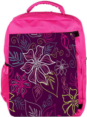 

Snoogg Eco Friendly Canvas Floral Sketch Pink Designer Backpack Rucksack School Travel Unisex Casual Canvas Bag Bookbag Satchel 5 L Backpack(Pink)