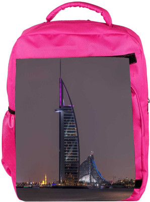 

Snoogg Eco Friendly Canvas Black Sea Designer Backpack Rucksack School Travel Unisex Casual Canvas Bag Bookbag Satchel 5 L Backpack(Pink)