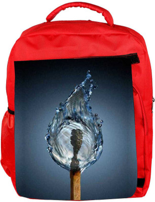 

Snoogg Eco Friendly Canvas Matched Out Backpack Rucksack School Travel Unisex Casual Canvas Bag Bookbag Satchel 5 L Backpack(Red)