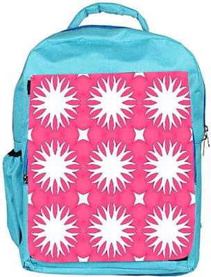

Snoogg Eco Friendly Canvas White Floral Pink Designer Backpack Rucksack School Travel Unisex Casual Canvas Bag Bookbag Satchel 5 L Backpack(Blue)
