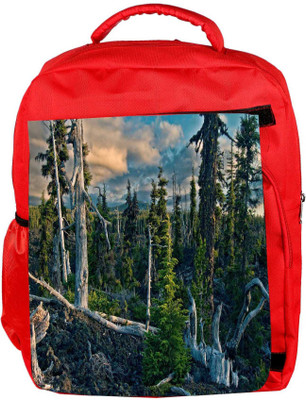 

Snoogg Eco Friendly Canvas White Tree Fallen Designer Backpack Rucksack School Travel Unisex Casual Canvas Bag Bookbag Satchel 5 L Backpack(Red)