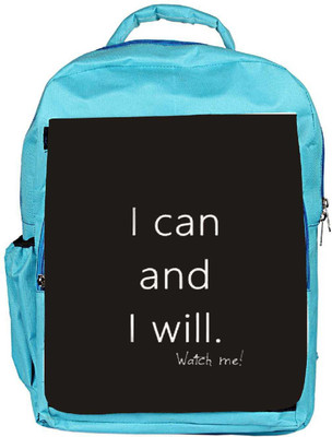 

Snoogg Eco Friendly Canvas Watch Me! Backpack Rucksack School Travel Unisex Casual Canvas Bag Bookbag Satchel 5 L Backpack(Blue)