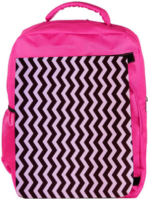 

Snoogg Eco Friendly Canvas Dark And Light Color Strips Designer Backpack Rucksack School Travel Unisex Casual Canvas Bag Bookbag Satchel 5 L Backpack(Pink)