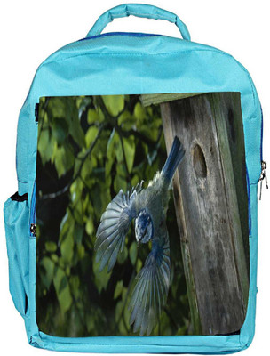

Snoogg Eco Friendly Canvas Flying Sparrow Designer Backpack Rucksack School Travel Unisex Casual Canvas Bag Bookbag Satchel 5 L Backpack(Blue)
