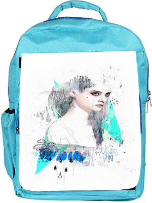 

Snoogg Eco Friendly Canvas Angry Girl Backpack Rucksack School Travel Unisex Casual Canvas Bag Bookbag Satchel 5 L Backpack(Blue)