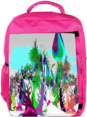 

Snoogg Eco Friendly Canvas Liquid Fruits 2544 Backpack Rucksack School Travel Unisex Casual Canvas Bag Bookbag Satchel 5 L Backpack(Pink)