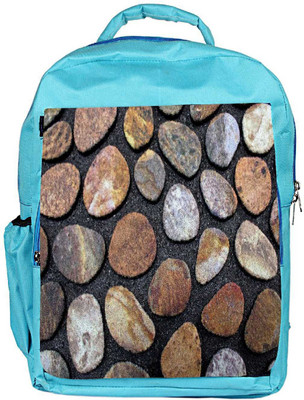 

Snoogg Eco Friendly Canvas Pebble Stones Designer Backpack Rucksack School Travel Unisex Casual Canvas Bag Bookbag Satchel 5 L Backpack(Blue)