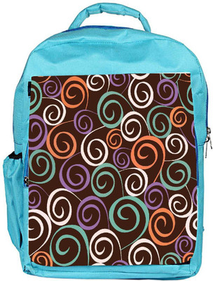 

Snoogg Eco Friendly Canvas Floral Seamless Pattern Backpack Rucksack School Travel Unisex Casual Canvas Bag Bookbag Satchel 5 L Backpack(Blue)