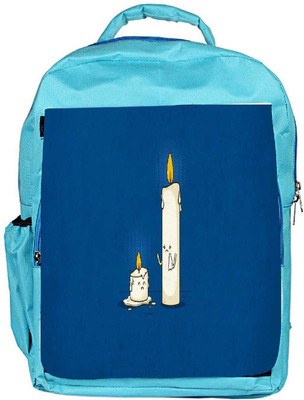 

Snoogg Eco Friendly Canvas Dying Candle Designer Backpack Rucksack School Travel Unisex Casual Canvas Bag Bookbag Satchel 5 L Backpack(Blue)
